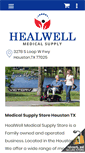 Mobile Screenshot of healwellmedicalsupply.com